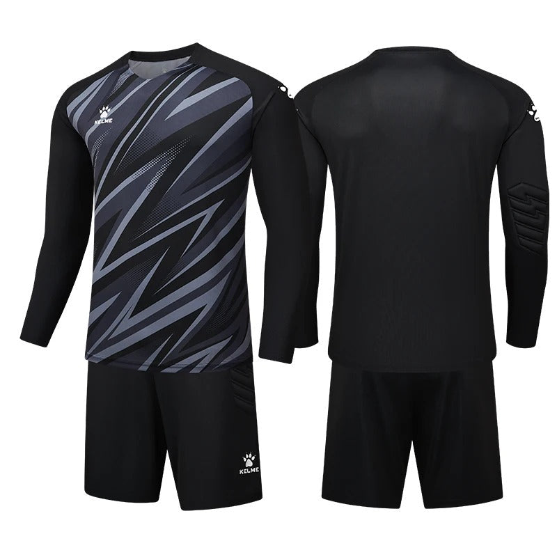 Black Unbranded Soccer Goalkeeper Jersey
