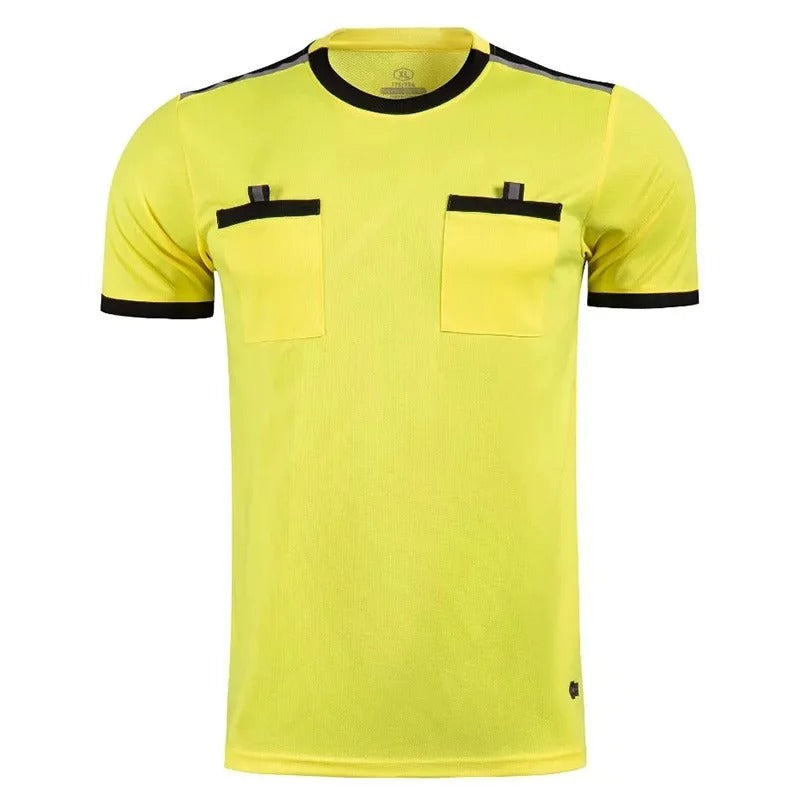 Yellow & Black Unbranded Soccer Referee Jersey