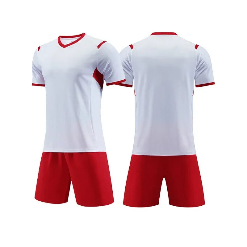 White Top Unbranded Soccer Jersey