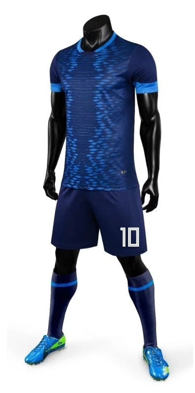 Dark Blue Unbranded Soccer Jersey - 5th Edition