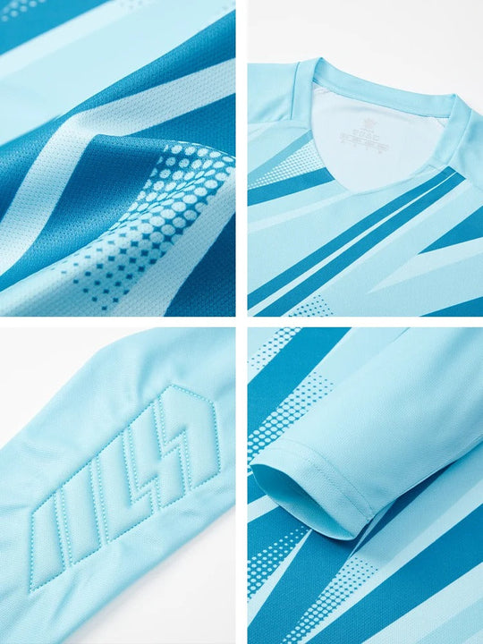 Sky Blue Unbranded Soccer Goalkeeper Jersey
