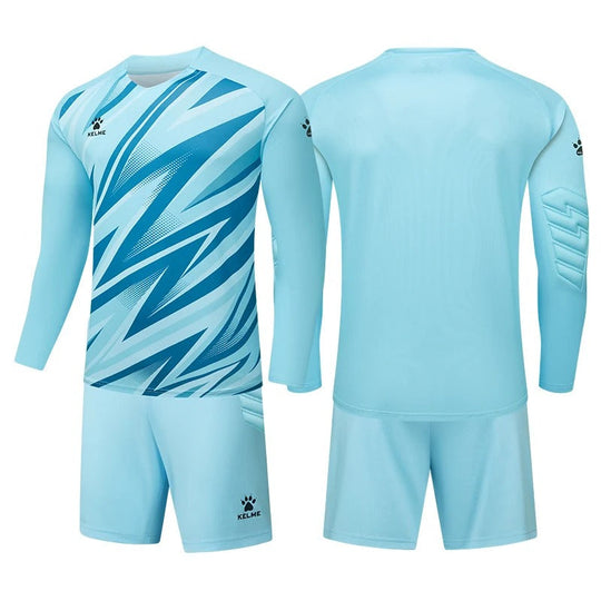 Sky Blue Unbranded Soccer Goalkeeper Jersey